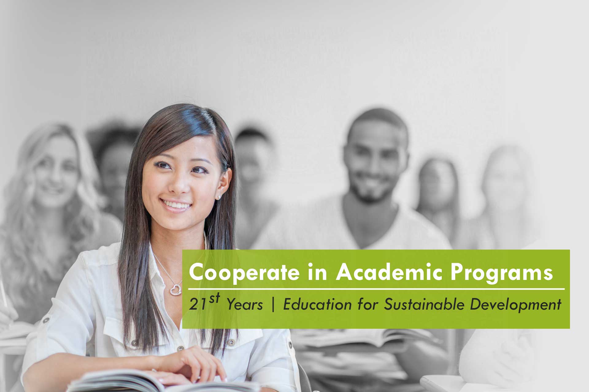 banner front page of tciap 21st years anniversary years of sustainable development in toeic toefl ielts cutep